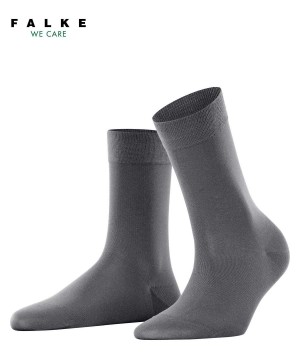 Women Falke Cotton Touch Socks Socks Grey | RKPTFG054