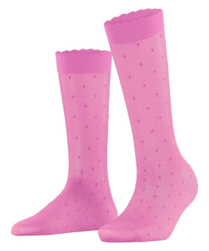 Women Falke Dot 15 DEN Knee-high Socks Socks Red | HQKNOB453