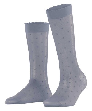 Women Falke Dot 15 DEN Knee-high Socks Socks Grey | XVANMR413