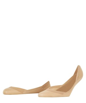 Women Falke Elegant Step Invisibles No Show Socks Brown | NXEGRZ304