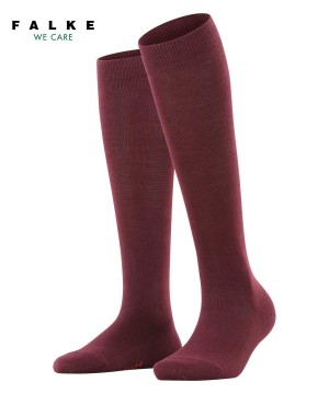 Women Falke Family Knee-high Socks Socks Red | UZJLHW135