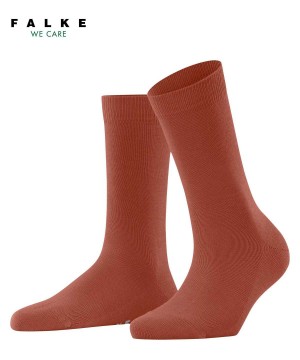 Women Falke Family Socks Socks Orange | VRCMTQ256