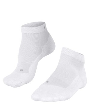 Women Falke GO2 Short Golf Short sock Sports Socks White | WSKLHJ730