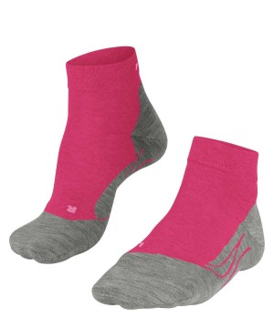 Women Falke GO2 Short Golf Short sock Sports Socks Red | PIYEFX472