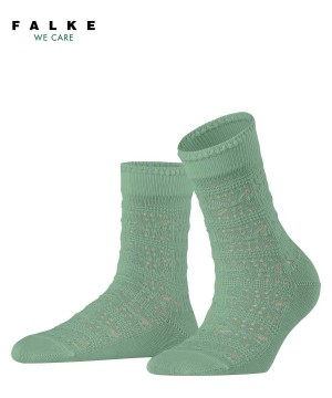 Women Falke Granny Square Socks Socks Green | CMJFBR301