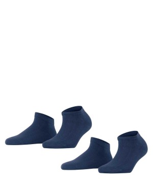 Women Falke Happy 2-Pack Sneaker socks Socks Blue | FIOAEK578