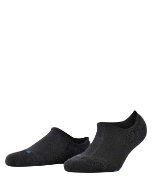 Women Falke Keep Warm Invisibles No Show Socks Black | QZOSGP689