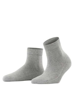 Women Falke Light Cuddle Pads Short sock Socks Grey | FGOTPJ761