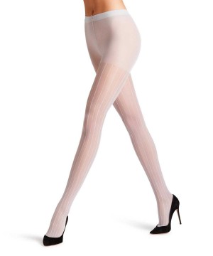 Women Falke Linear Lounge 25 DEN Tights Tights Grey | KCNDXV269