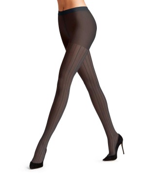 Women Falke Linear Lounge 25 DEN Tights Tights Blue | TMBSKD329