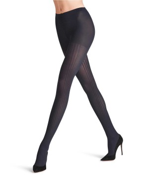 Women Falke Prime Rib 60 DEN Tights Tights Blue | GKIPBY708