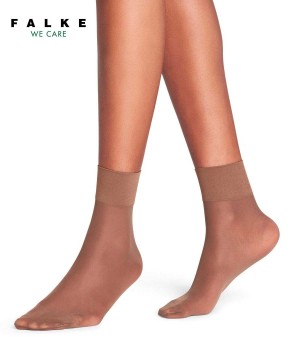 Women Falke Pure Matt 20 DEN Ankle socks Socks Brown | GBHLJZ809