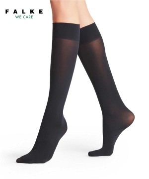 Women Falke Pure Matt 50 DEN Knee-high Socks Socks Blue | DYNLJK614