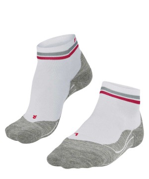 Women Falke RU4 Endurance Short Reflect Running Short sock Sports Socks White | FIRBTY207