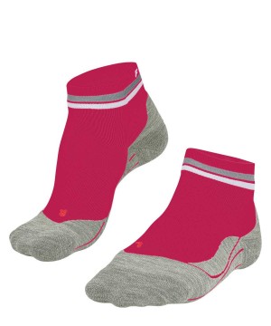 Women Falke RU4 Endurance Short Reflect Running Short sock Sports Socks Red | TXYZOU629