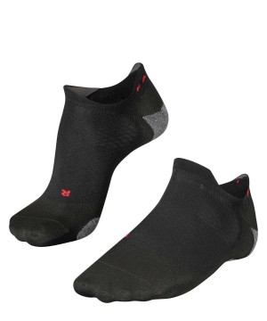 Women Falke RU5 Race Invisible Running Invisibles Sports Socks Black | PJTBQF970