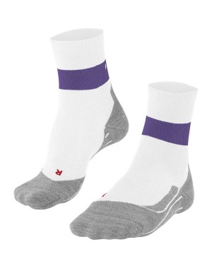 Women Falke RU Compression Stabilizing Running Socks Sports Socks White | NBSTZA245