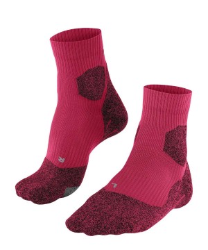 Women Falke RU Trail Grip Running Socks Sports Socks Red | GYTIML152