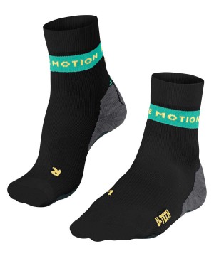 Women Falke RU True Motion Aion Running Socks Sports Socks Black | DQLVUR063