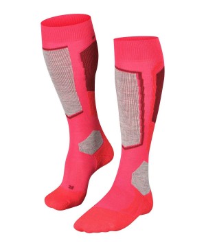 Women Falke SK2 Intermediate Skiing Knee-high Socks Sports Socks Red | FSVIRG145