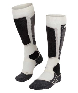 Women Falke SK2 Intermediate Skiing Knee-high Socks Sports Socks White | OMRKCH184