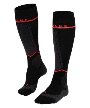 Women Falke SK Compression Wool Skiing Knee-high Socks Sports Socks Black | MPWRTZ325