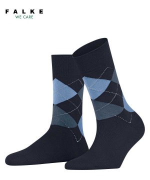 Women Falke Sensitive Argyle Socks Socks Blue | LIRHDO206