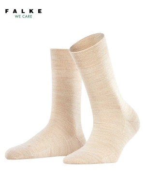 Women Falke Sensitive Berlin Socks Socks Beige | KXAYBS164