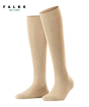 Women Falke Sensitive London Knee-high Socks Socks Beige | WGAZVY938