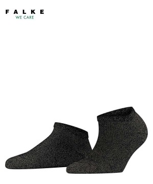 Women Falke Shiny Sneaker socks Socks Black | AQTKJM742