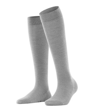 Women Falke Softmerino Knee-high Socks Socks Grey | CZRHYV435