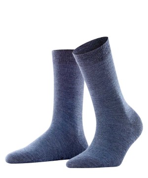 Women Falke Softmerino Socks Socks Blue | HDTPXG087