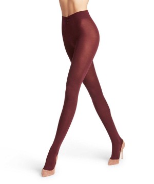 Women Falke Softmerino Tights Tights Red | GMFOZN032