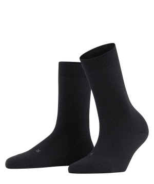 Women Falke Stabilizing Wool Everyday Socks Socks Black | FPUXTZ602