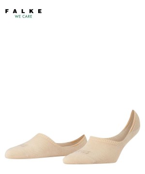 Women Falke Step High Cut Invisibles No Show Socks Beige | QHMOBZ248