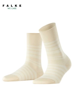 Women Falke Sunset Stripe Socks Socks Beige | FDTGCL753