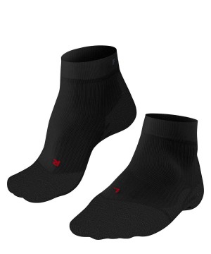 Women Falke TE4 Short Tennis Short sock Sports Socks Black | XSEYQR546