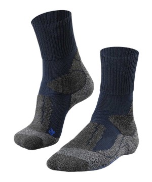 Women Falke TK1 Adventure Cool Trekking Socks Sports Socks Blue | IAEQZV281