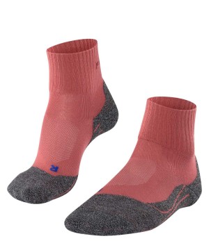 Women Falke TK2 Explore Cool Short Trekking Short sock Sports Socks Red | FZTDEG082