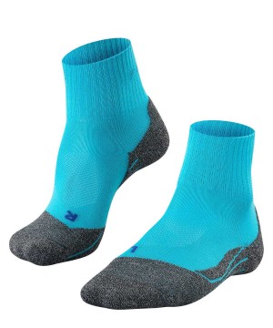 Women Falke TK2 Explore Cool Short Trekking Short sock Sports Socks Blue | UZKGNI956