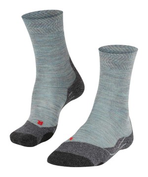 Women Falke TK2 Explore Melange Trekking Socks Sports Socks Blue | WYHFDA524