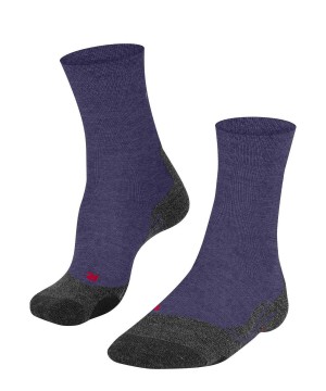 Women Falke TK2 Explore Melange Trekking Socks Sports Socks Purple | QNSAHX504