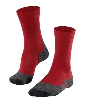 Women Falke TK2 Explore Trekking Socks Sports Socks Red | VZGDJH706