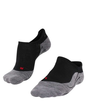 Women Falke TK5 Wander Invisible Trekking Invisibles Sports Socks Black | OLJUKP980