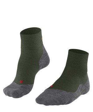 Women Falke TK5 Wander Short Trekking Short sock Sports Socks Green | UXZEWK296