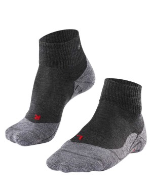 Women Falke TK5 Wander Short Trekking Short sock Sports Socks Grey | CILYXU653