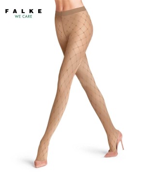 Women Falke Twisted Story 20 DEN Tights Tights Beige | DBEQLM327