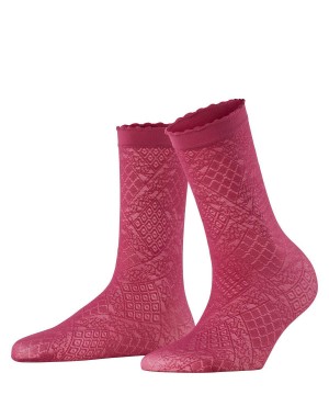 Women Falke Ultra Romantic 20 DEN Anklets Socks Purple | EKXVSG862