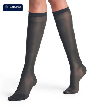 Women Falke Vitalize 20 DEN Knee-high Socks Socks Grey | DCRASV529