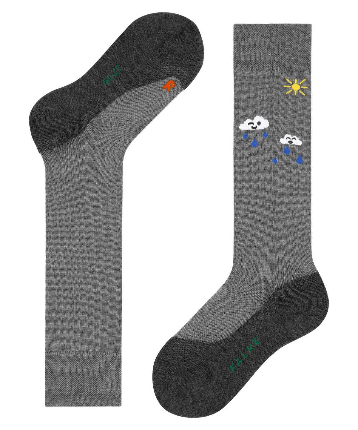 Kids' Falke Active Rainboot Knee-high Socks Socks Grey | IOBPMK795